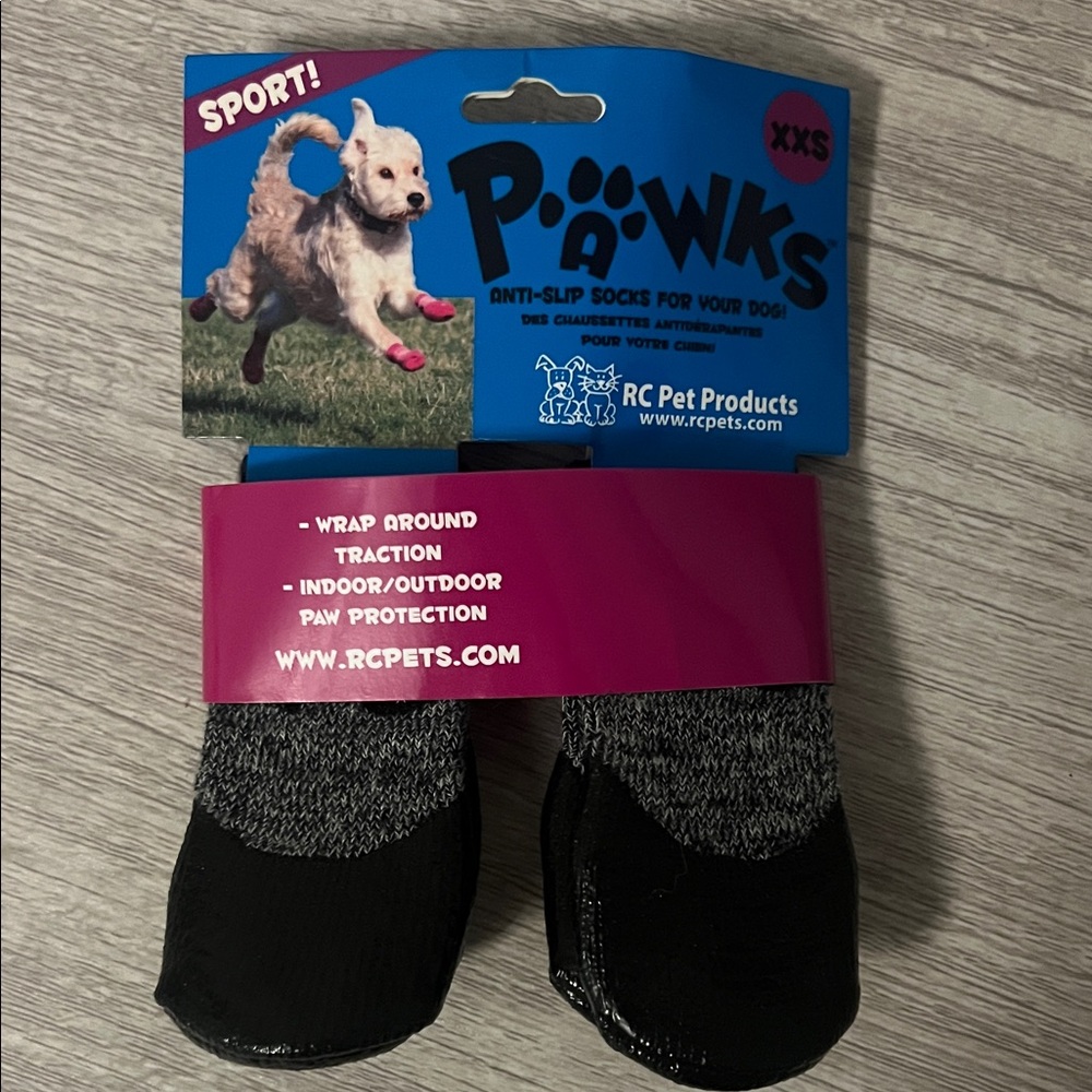 ‼️🔥NEW Paws Anti-Slip Dog Socks - Black and Gray🔥‼️